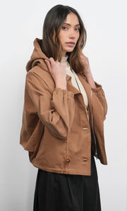 Felix Funnel Neck Hoodie Twill Jacket