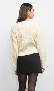 Finley Long Sleeve Pull Over Cable Knit Sweater