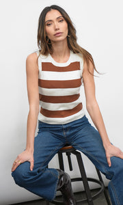 Nadine Stripe Sweater Tank