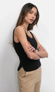 Ezra Side Slit Knit Tank