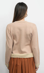 Dessi Cozy Pull Over Two Toned Sweater