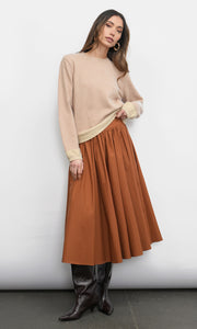 Dessi Cozy Pull Over Two Toned Sweater