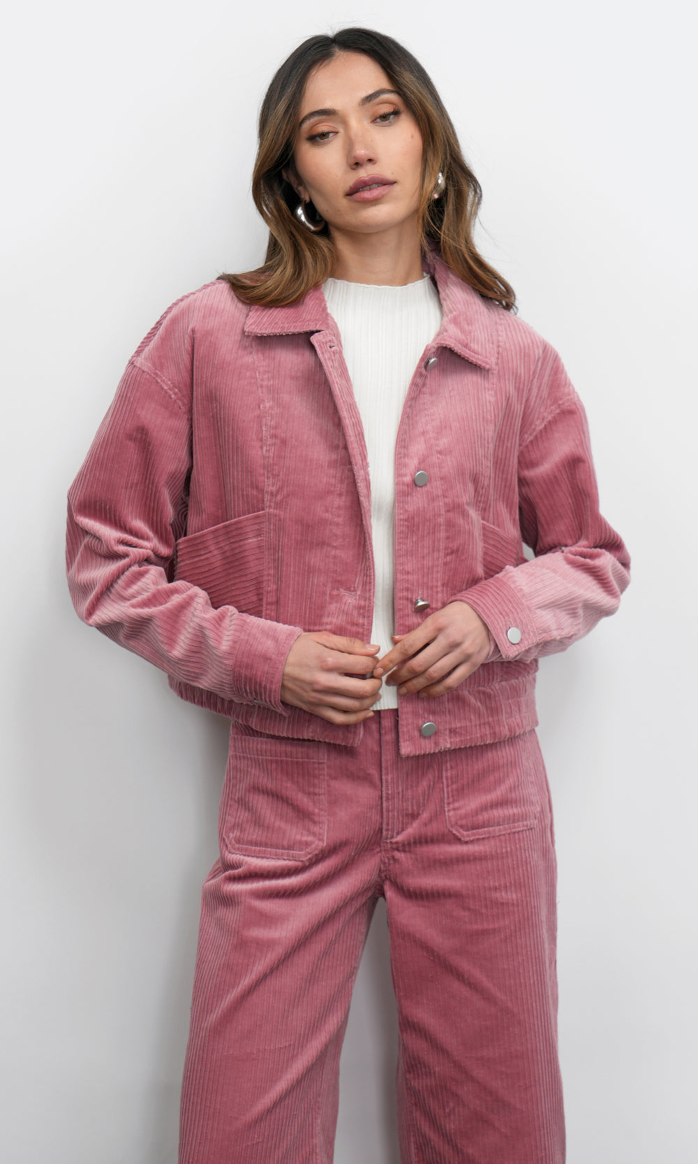 Dylanne Corduroy Jacket w/ Soft Jersey Lining