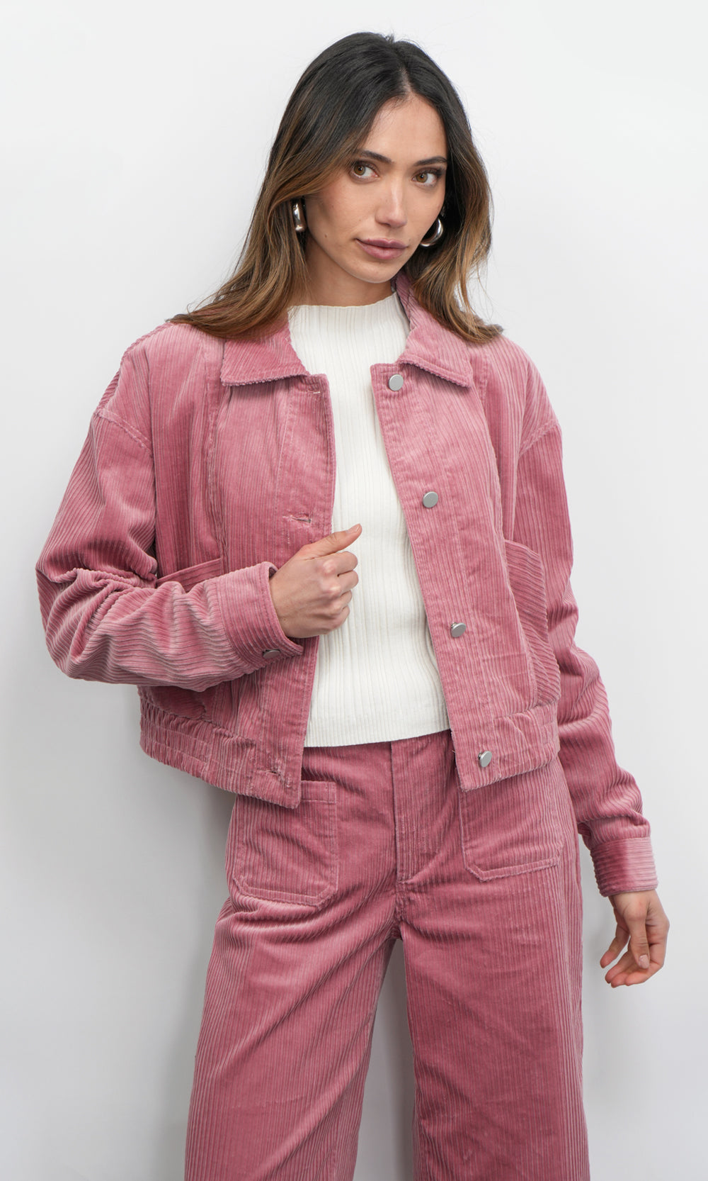 Dylanne Corduroy Jacket w/ Soft Jersey Lining