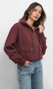 Grant Twill Hooded Jacket w/ Cargo Pocket