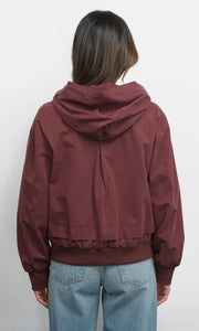 Grant Twill Hooded Jacket w/ Cargo Pocket