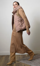 Douglas Ribbed Puffer Hooded Vest