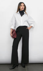 Thea Oversized Lantern Sleeve Button Down Shirt