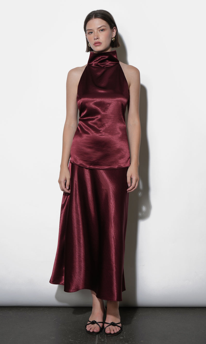 Paige Midi Slip Skirt