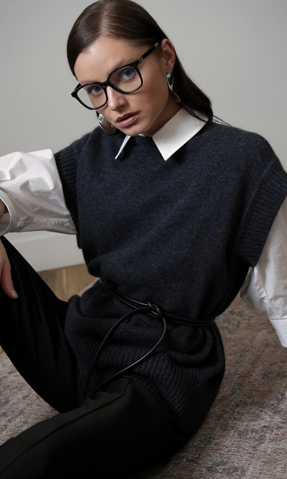 Jamie Oversized Open Back Vest