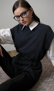 Jamie Oversized Open Back Vest