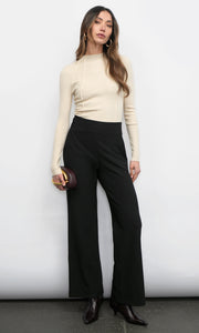 Bellamy Exposed Stitch Mock Neck Top