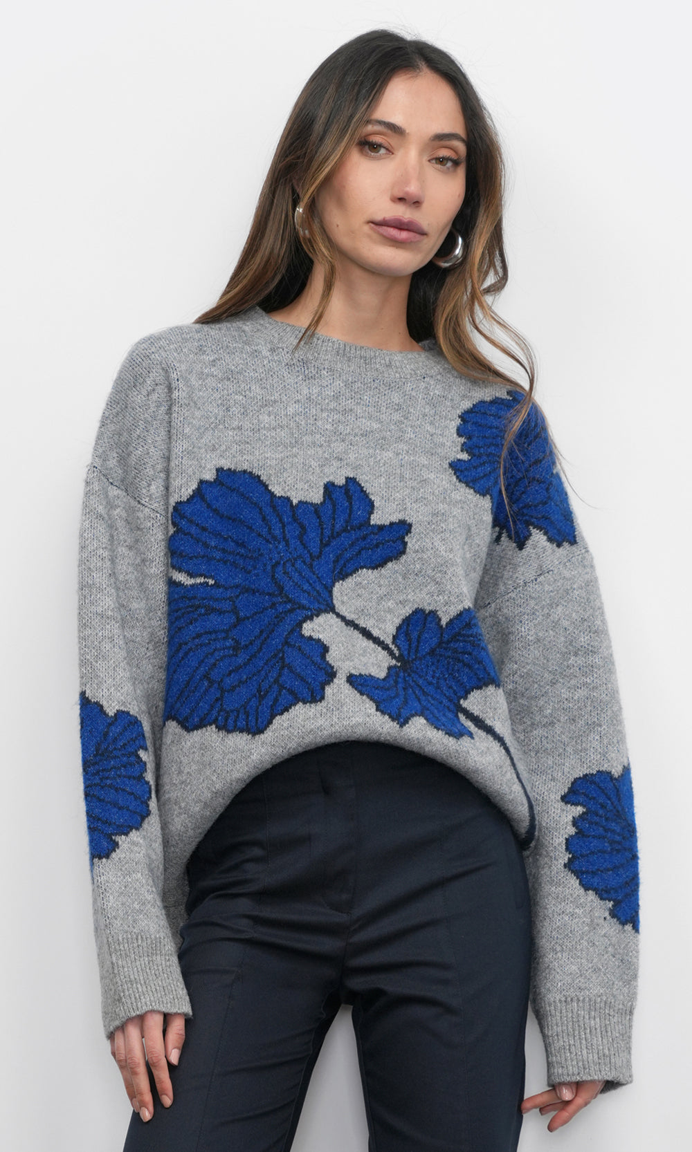Bennett Intarsia Flower Sweater