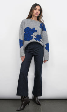 Bennett Intarsia Flower Sweater