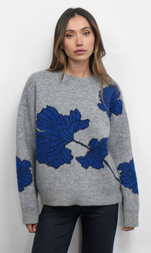 Bennett Intarsia Flower Sweater