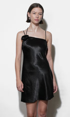 Floris Rosette One Shoulder Mini Dress