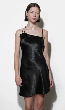 Floris Rosette One Shoulder Mini Dress