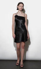 Floris Rosette One Shoulder Mini Dress