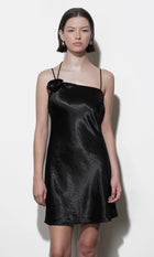 Floris Rosette One Shoulder Mini Dress