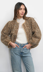 Harrison Embroidered Fuzzy Jacket