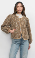 Harrison Embroidered Fuzzy Jacket