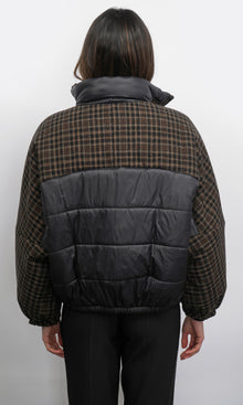 Beryl Mixed Media Quilted Puffer