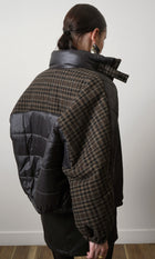 Beryl Mixed Media Quilted Puffer