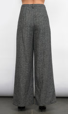 Adele High Waist Herringbone Wide Trousers