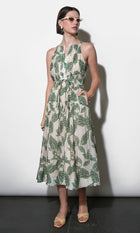 Veneria Halter Midi Dress