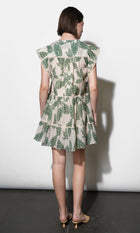 Briar Tiered Embroidered Shift Mini Dress