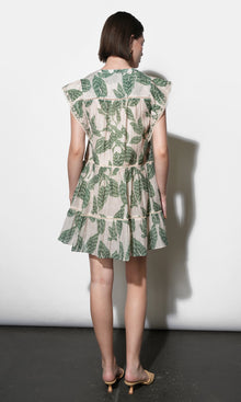 Briar Tiered Embroidered Shift Mini Dress