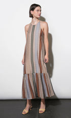 Faith Cross Back Strap Midi Dress