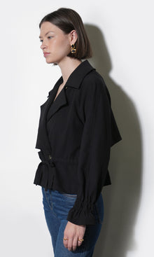 Jenas Tie Waist Short Trench