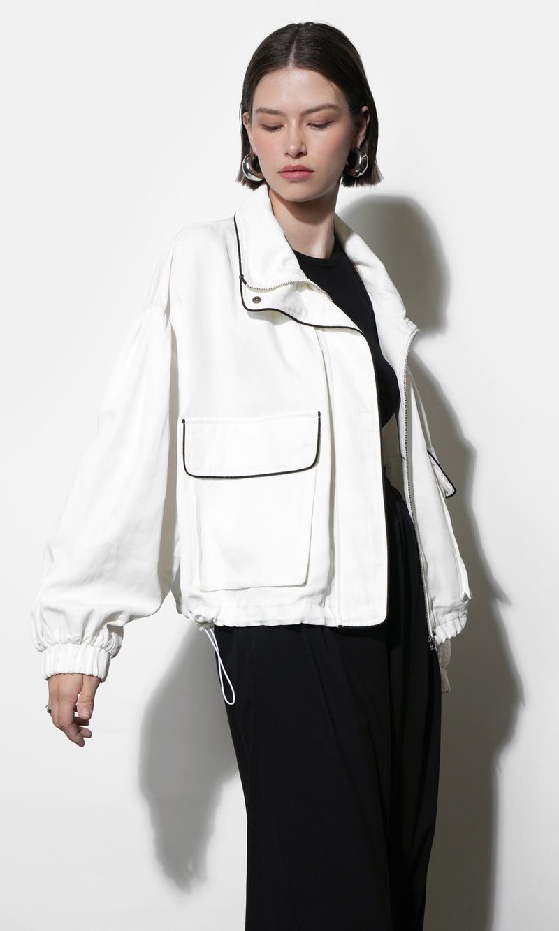 Rachel Lightweight Funnel Neck Jacket