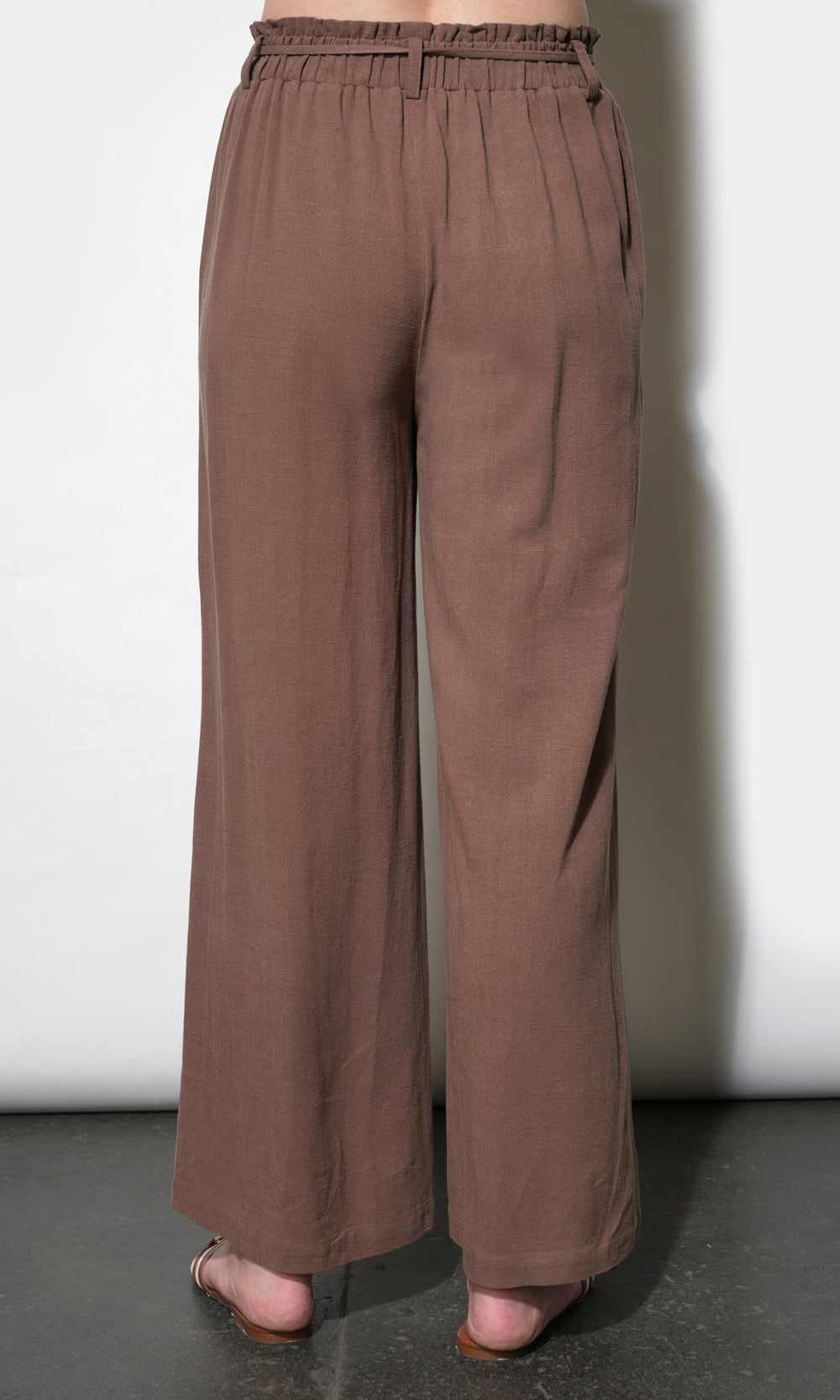 Mia Easy Wide Leg Pant With Tie Belt