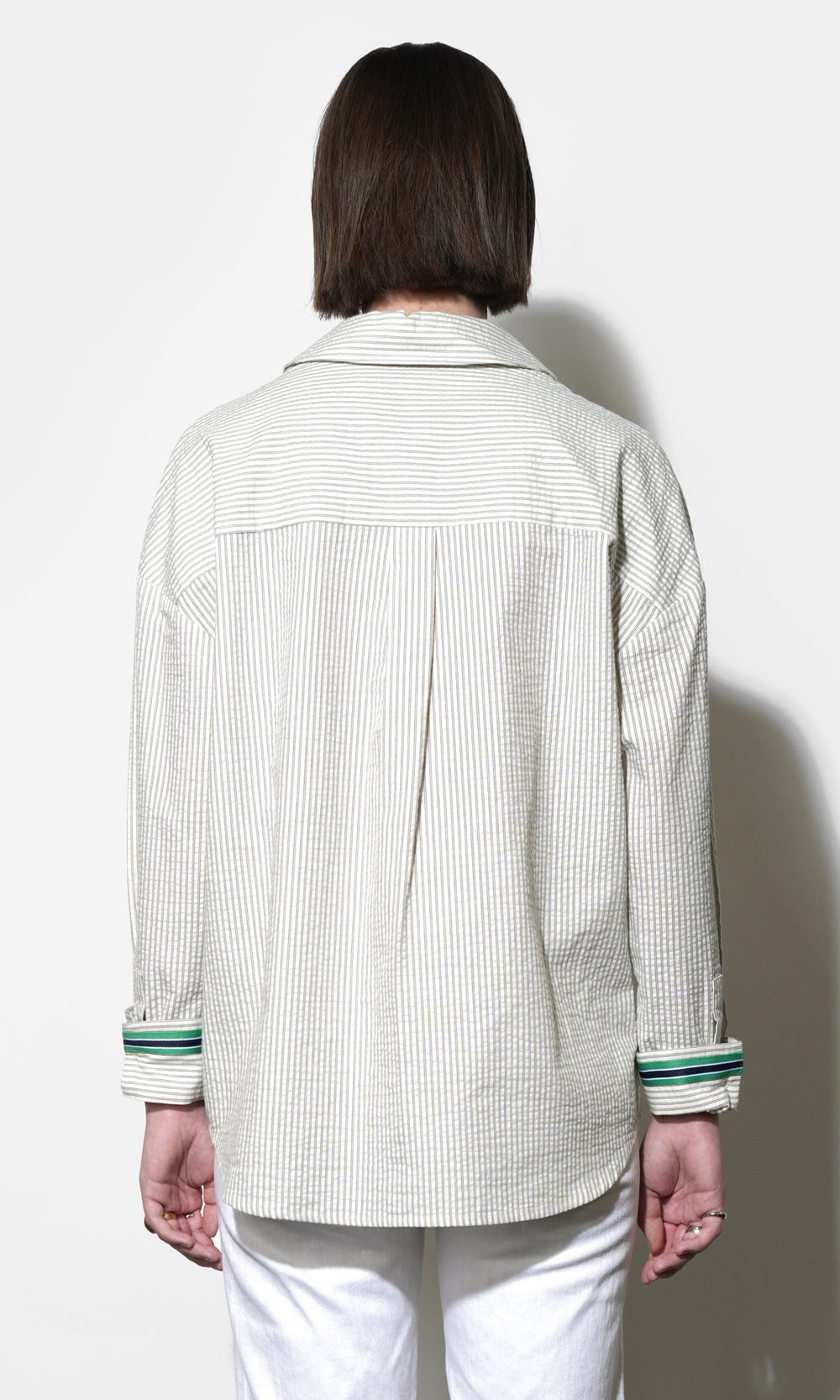 Sierra Oversized Stripe Button Down Shirt