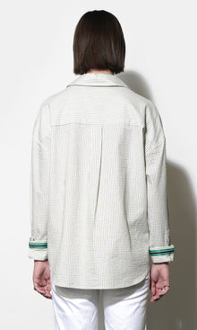 Sierra Oversized Stripe Button Down Shirt