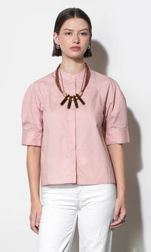 Laya Puff Sleeve Button Up Blouse