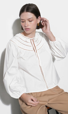 Hadlee Embroidered Lace Blouse