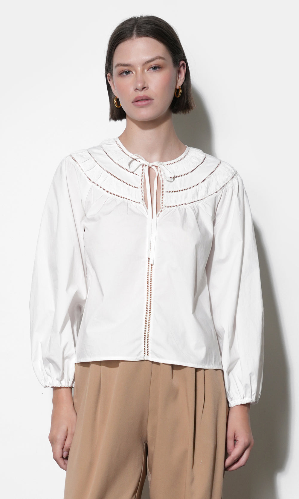 Hadlee Embroidered Lace Blouse