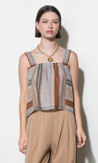 Kai Pleated Strap Tank