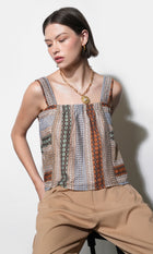Kai Pleated Strap Tank