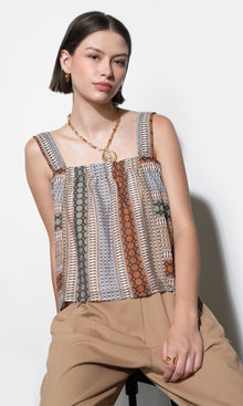 Kai Pleated Strap Tank