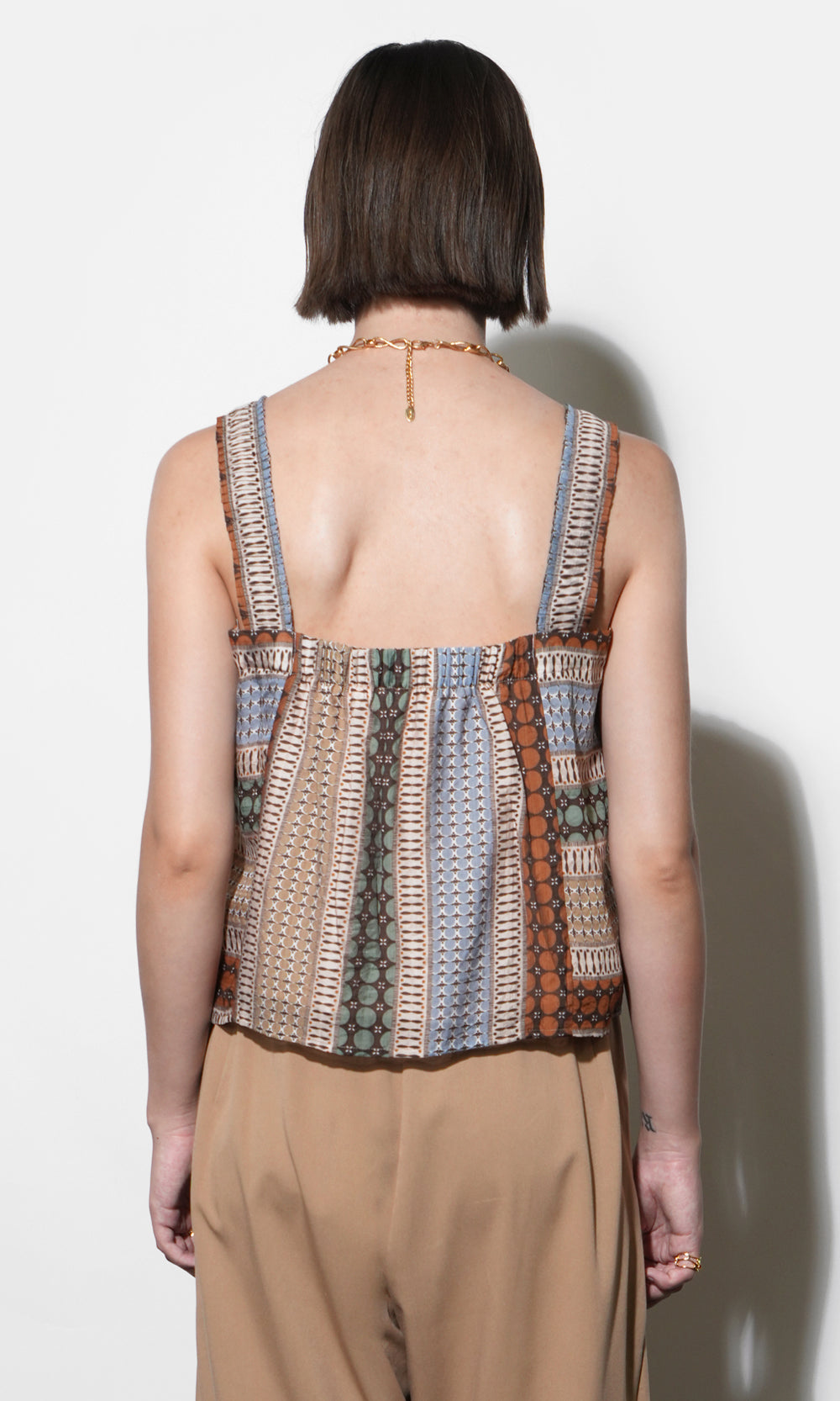 Kai Pleated Strap Tank