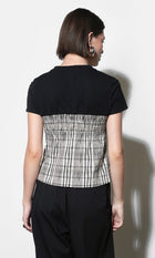 Nadia Knit Combo Twist Front Top