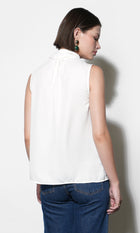 Paige Sleeveless Scarf Neck Blouse