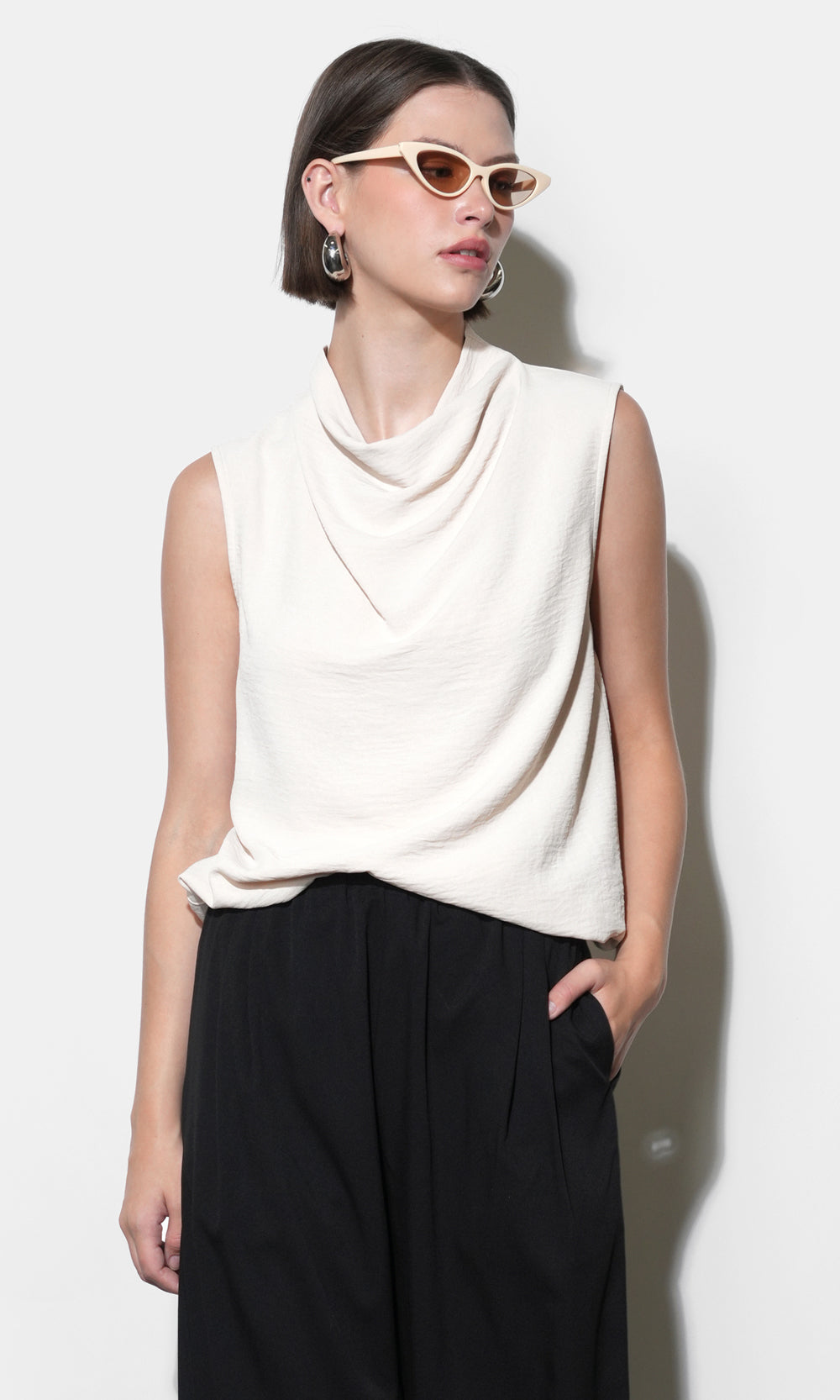 Quinn High Cowl Neck Top