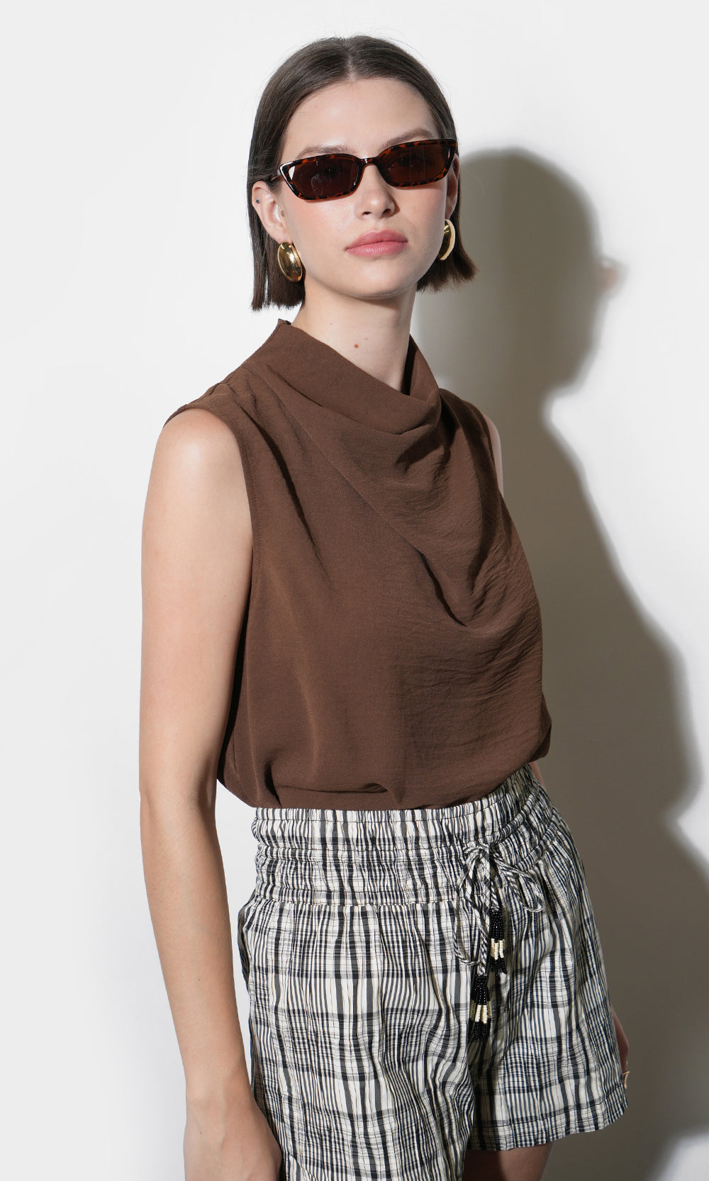 Quinn High Cowl Neck Top