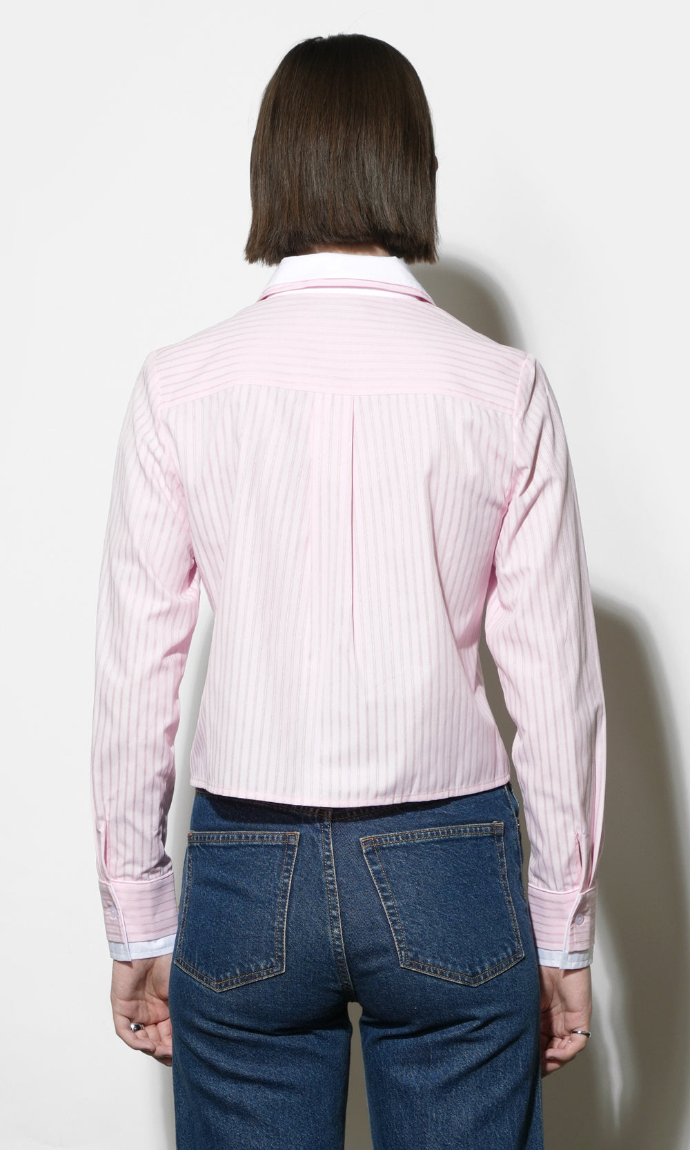 Daphne Contrast Collar Button Down Shirt