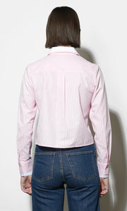 Daphne Contrast Collar Button Down Shirt